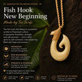 Handcrafted Polynesian Fish Hook Pendant (Hei Matau) – Symbol of New Beginnings