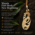 Handcrafted Manaia Fish Hook Pendant – Polynesian Guardian of Protection & New Beginnings