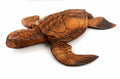 Hand-Carved Polynesian Turtle – Handmade Wooden Art (12.5” x 11”)