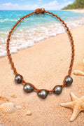 Handcrafted Tahitian Pearl Macrame Necklace