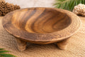 Handcrafted Tongan Kava Bowl - 14"Wx5"H